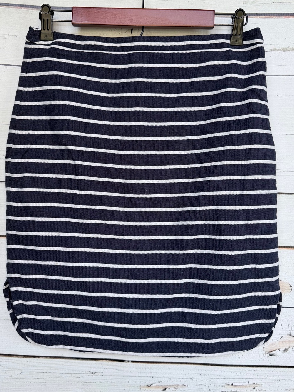 LOFT Striped Knit Straight Pencil Skirt Size 6